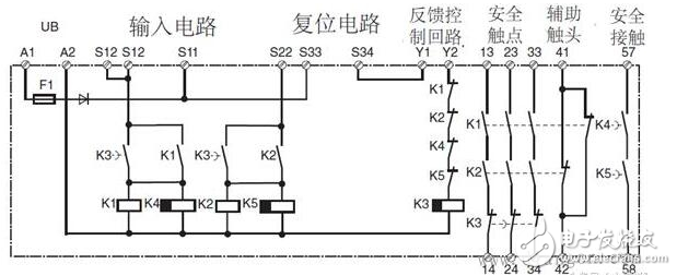 安全繼電器工作原理、接線圖、使用方法